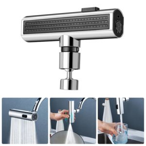 AquaSpin™ – 360° Rotating Waterfall Faucet Nozzle