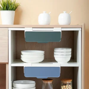 SmartSpace™ Kitchen Organizer – Hanging Shelf & Utensil Tray for Clutter-Free Cabinets