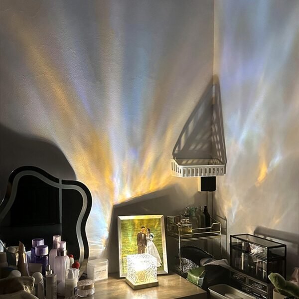 DreamGlow™ Ripple Projector Lamp – 16-Color LED Crystal Light for Mesmerizing Room Ambience & Mood Magic - Image 5