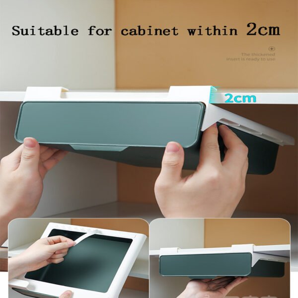 SmartSpace™ Kitchen Organizer – Hanging Shelf & Utensil Tray for Clutter-Free Cabinets - Image 3
