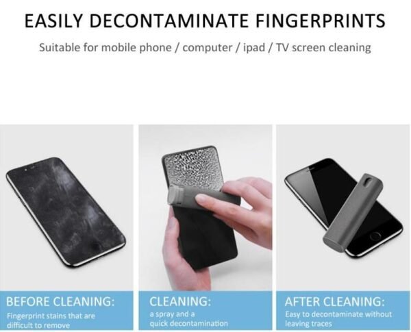SmudgeAway™ – The 2-in-1 Screen Cleaning Kit with Built-In Microfiber Wipe for Crystal Clear Devices - Image 4